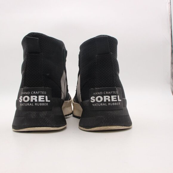 Sorel Out N About III Mid Sneaker Boots Women's 7.5 Black Sea Salt Waterproof - Picture 5 of 11